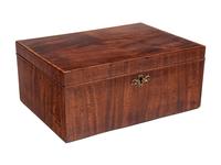 An English Mahogany and Bird's Eye Maple Box