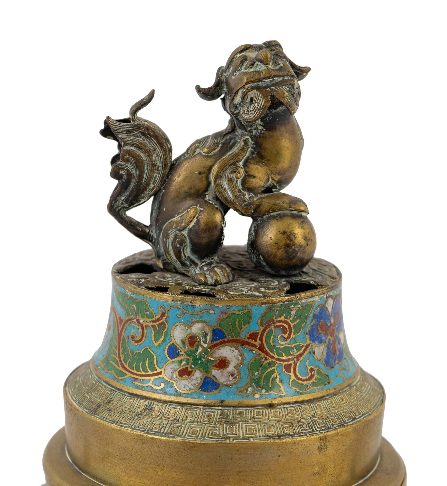 A Japanese Cloisonné Censer