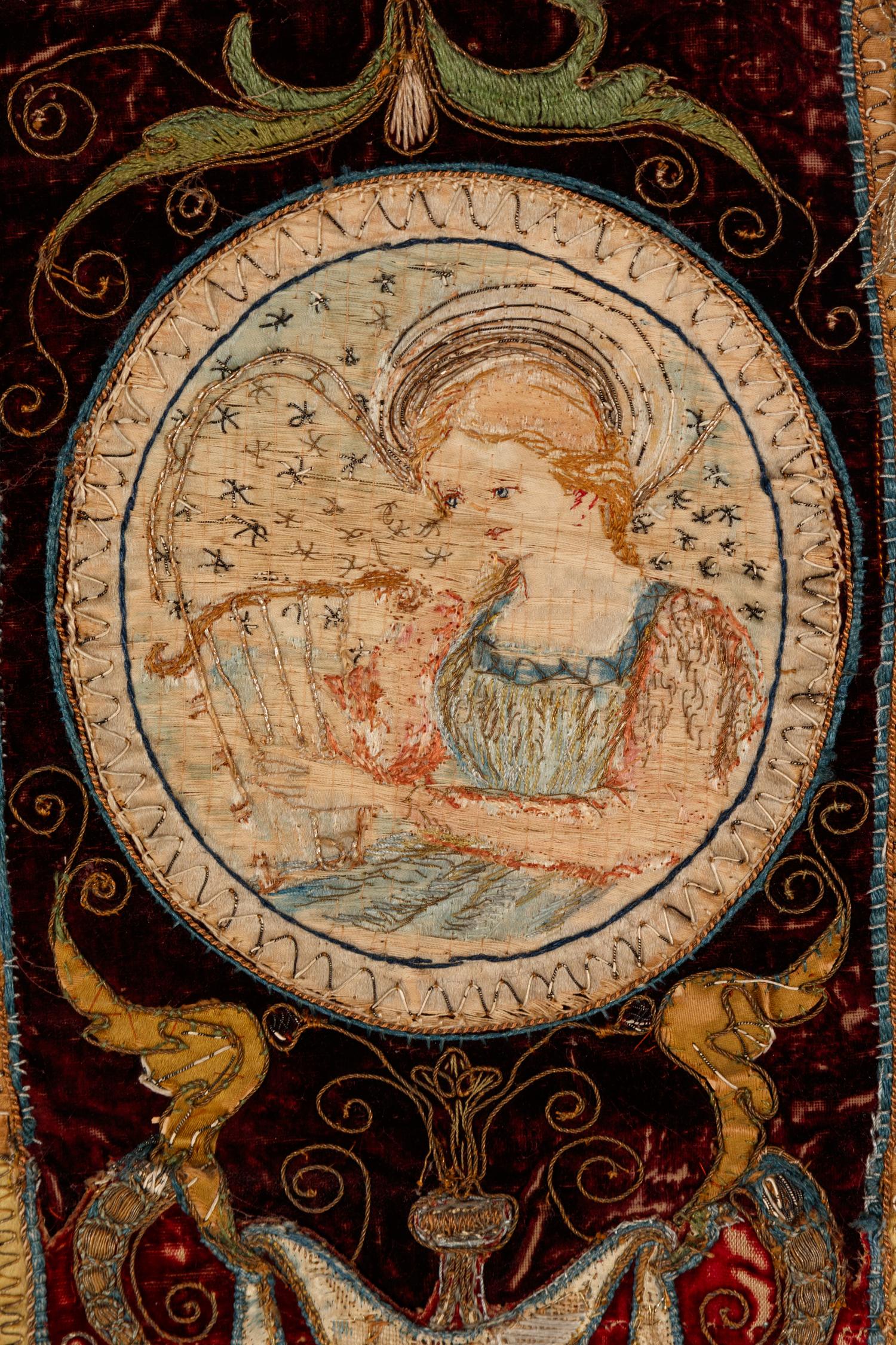An Embroidered Velvet Antependium