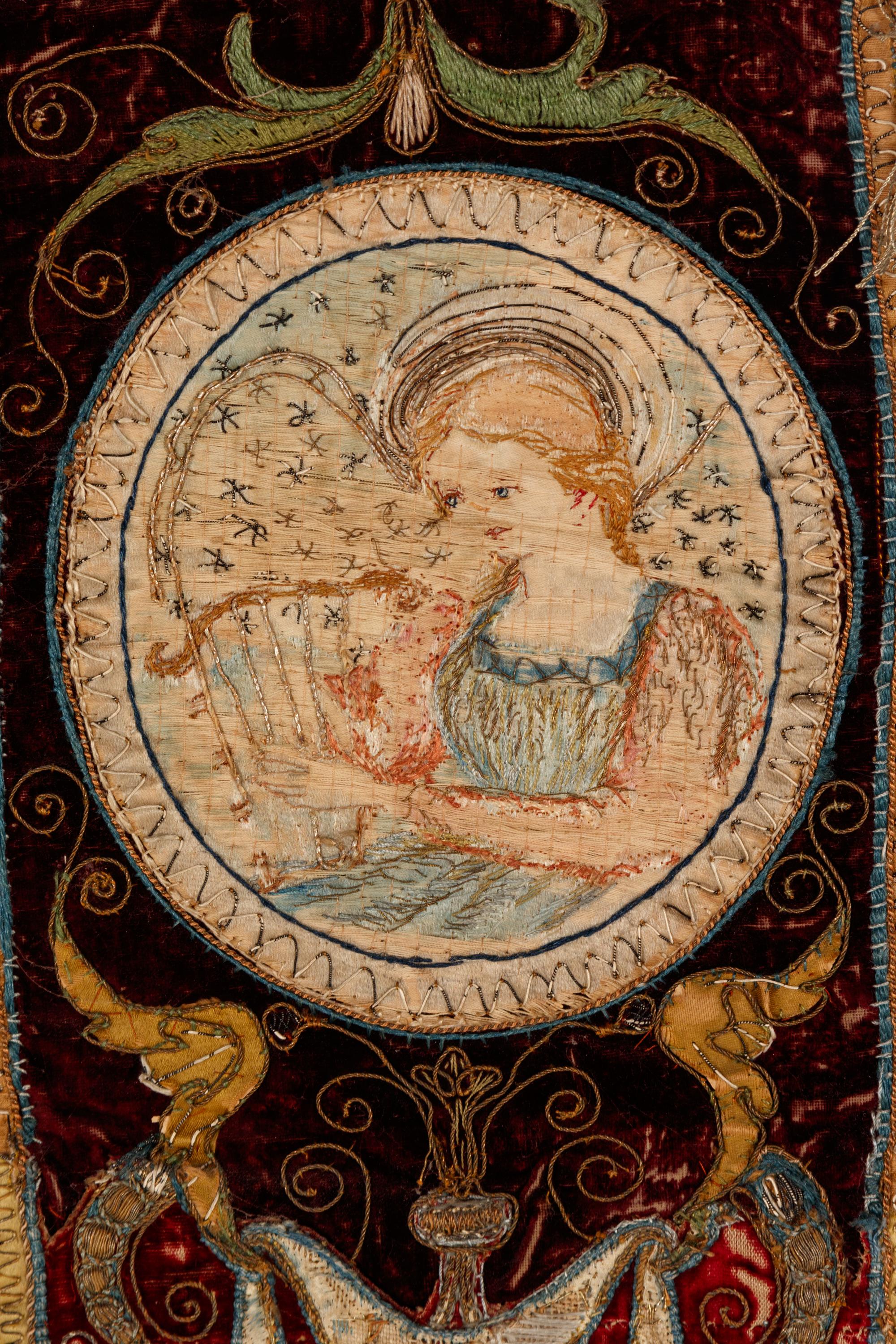 An Embroidered Velvet Antependium