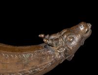 An Indian Bronze Rhyton Cup