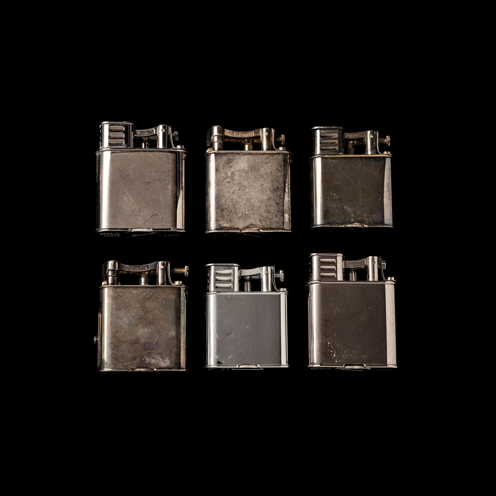 Six Alfred Dunhill Lighters