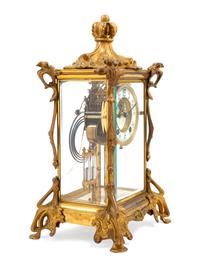 A French Gilt Bronze Mantel Clock