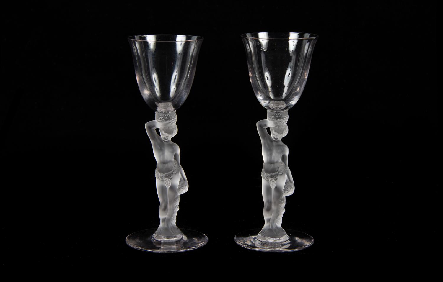 A Pair of Bayel Figural Glasses