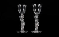 A Pair of Bayel Figural Glasses