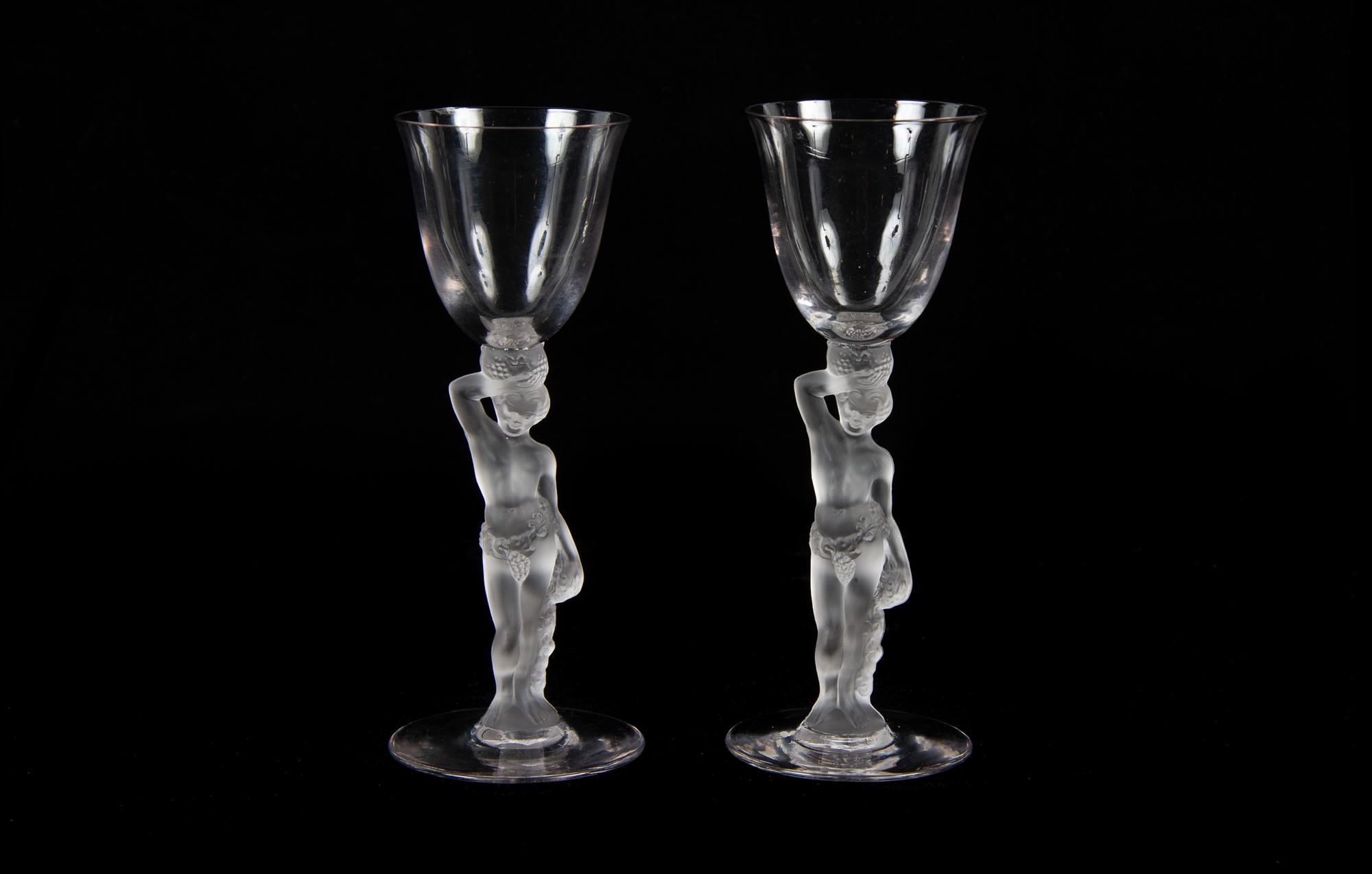 A Pair of Bayel Figural Glasses