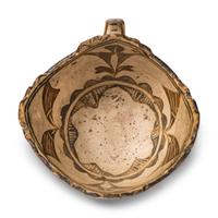 San Ildefonso Polychrome Pottery Cup