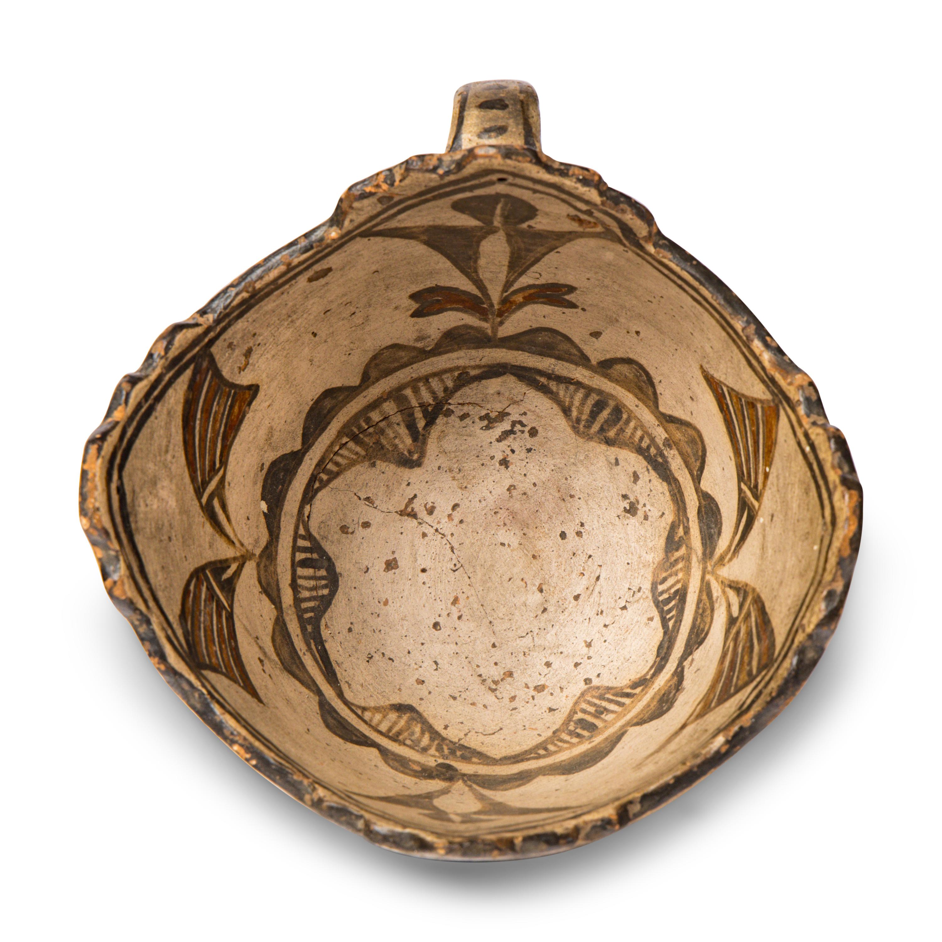 San Ildefonso Polychrome Pottery Cup