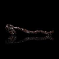 A Well-carved Chinese Carved Hardwood Ruyi Scepter, 18th/19th Century 硬木如意一柄