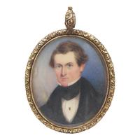 American School 19th Century, A Portrait Miniature of a Gentleman