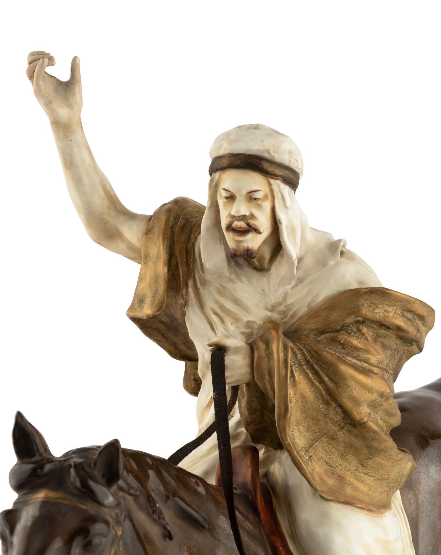 An Austrian Amphora Pottery Figural Group