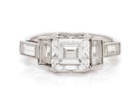 A Platinum and Diamond Ring,