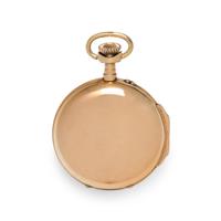 LEPINE, 18K YELLOW GOLD OPEN FACE POCKET WATCH