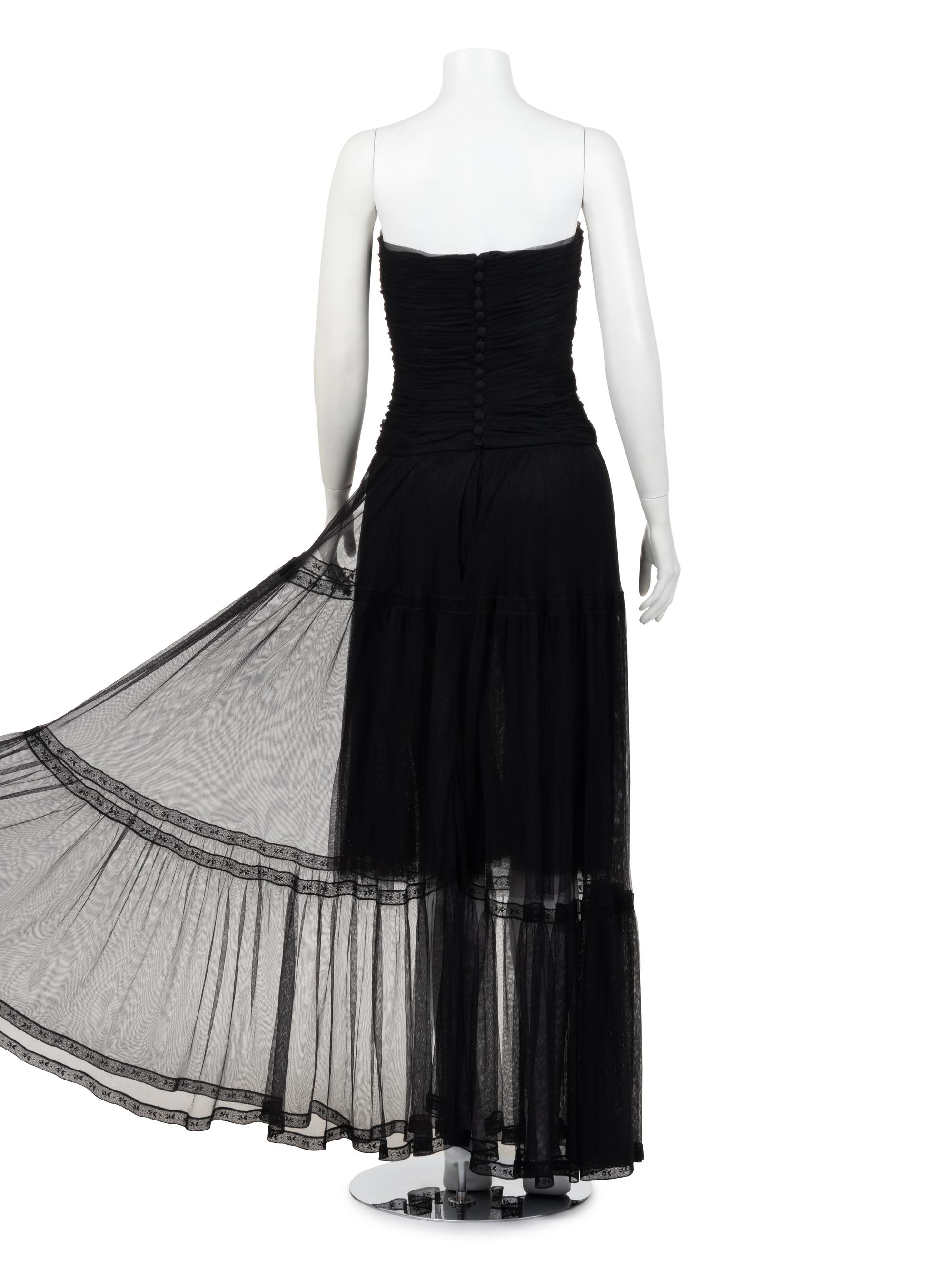 Chanel Net Strapless Dress, Fall 1991