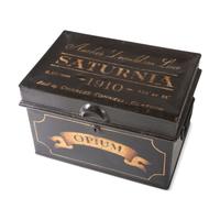A Painted Tin Opium Storage Box
