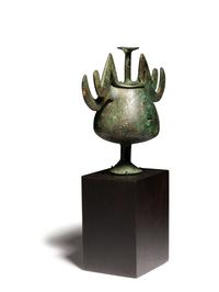 A Greek Bronze Lidded Pyxis