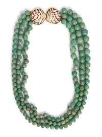 SEAMAN SCHEPPS, PATRICIA SCHEPPS VAIL, SHELL AND BEAD NECKLACE