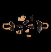 Ten Attic Red-Figured Kylix Fragments