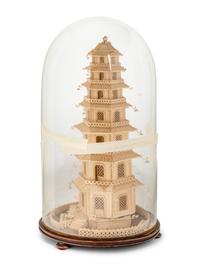 A Rolled Paper Model of a Pagoda