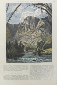 Six Hand Colored Woodblock Prints of Yosemite Height 14 x width 9 3/4 inches — LATE-19TH CENTURY