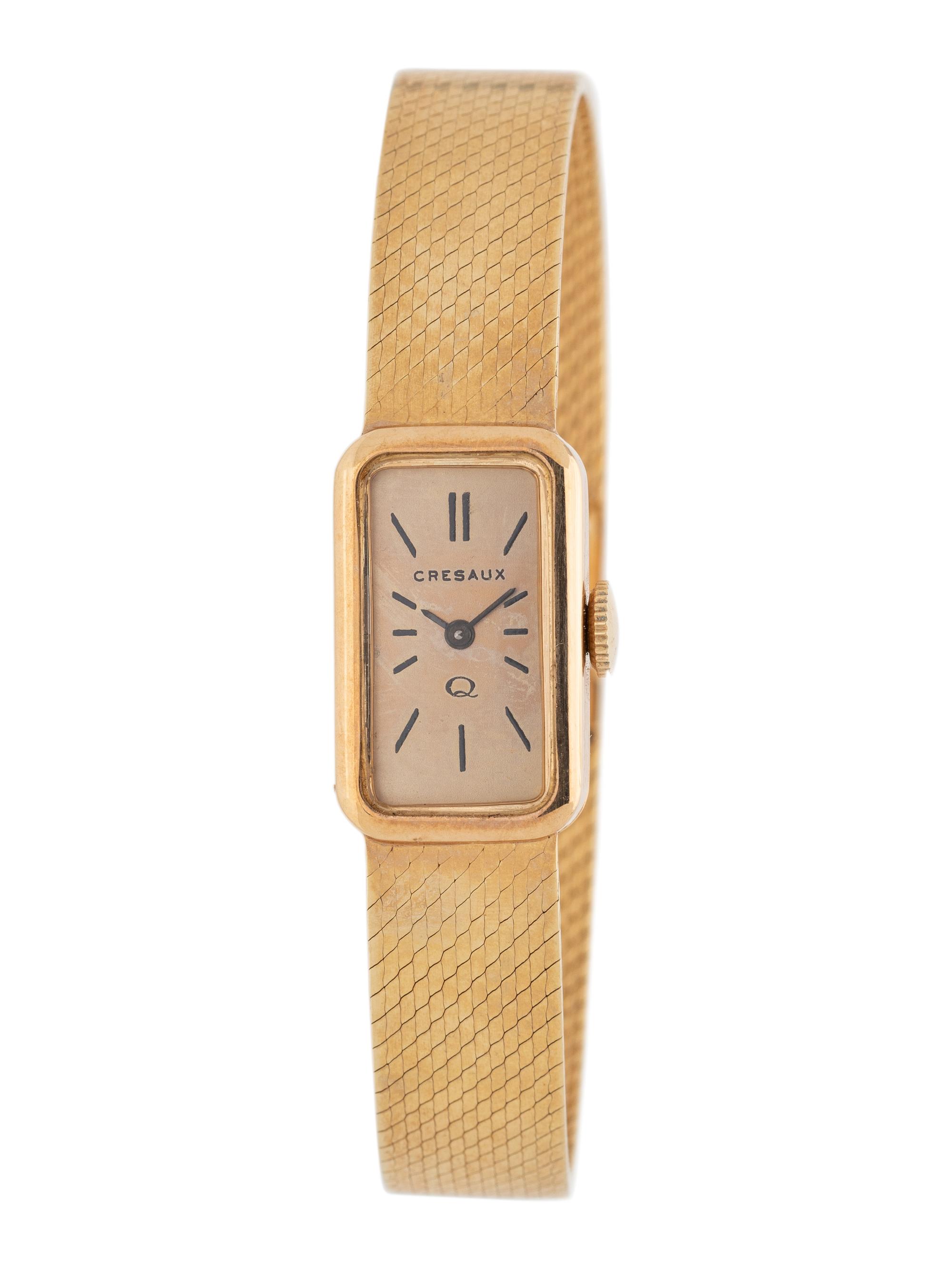 CRESAUX, 14K YELLOW GOLD WRISTWATCH