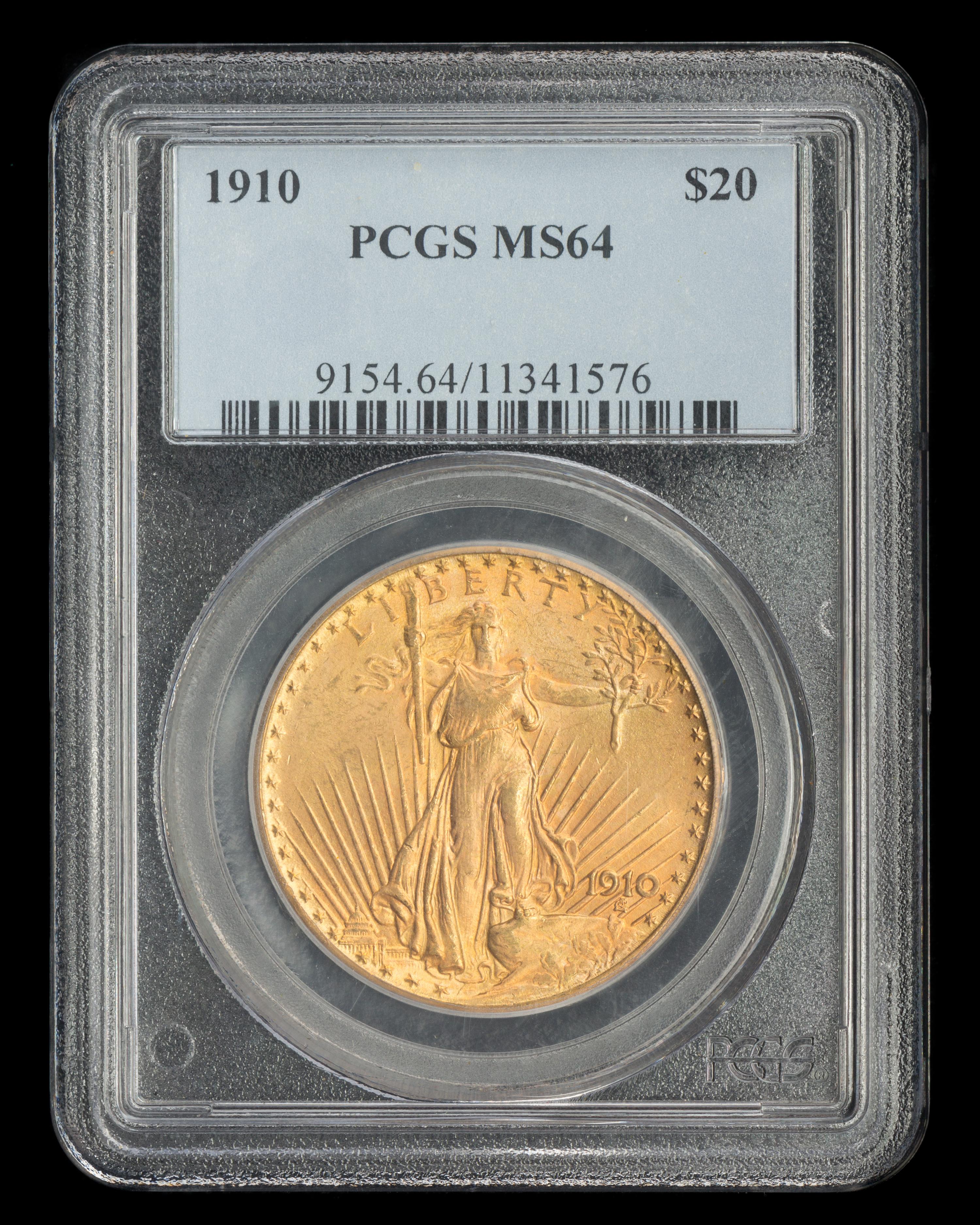 A United States 1910 St. Gaudens $20 Gold Coin