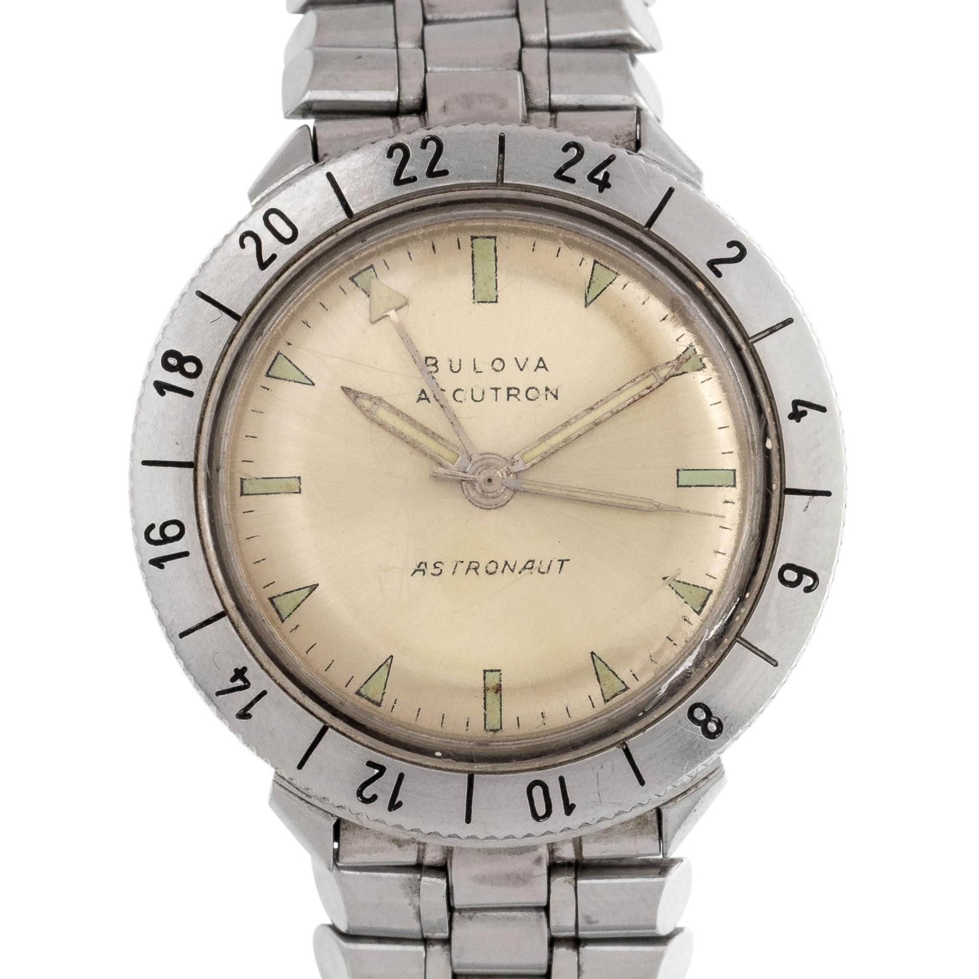 Bulova, Stainless Steel 'Accutron Astronaut' Wristwatch, Circa 1966