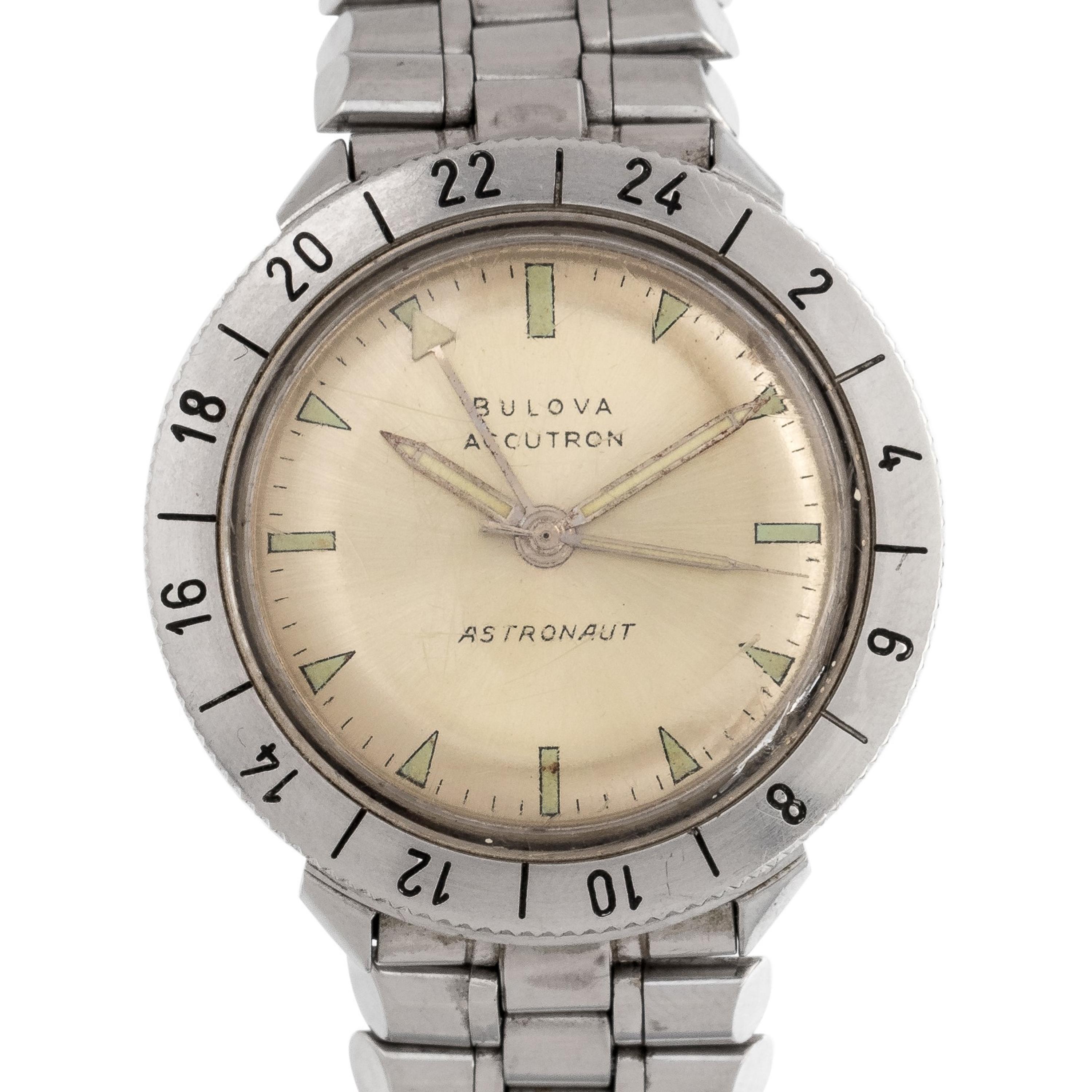 Bulova, Stainless Steel 'Accutron Astronaut' Wristwatch, Circa 1966