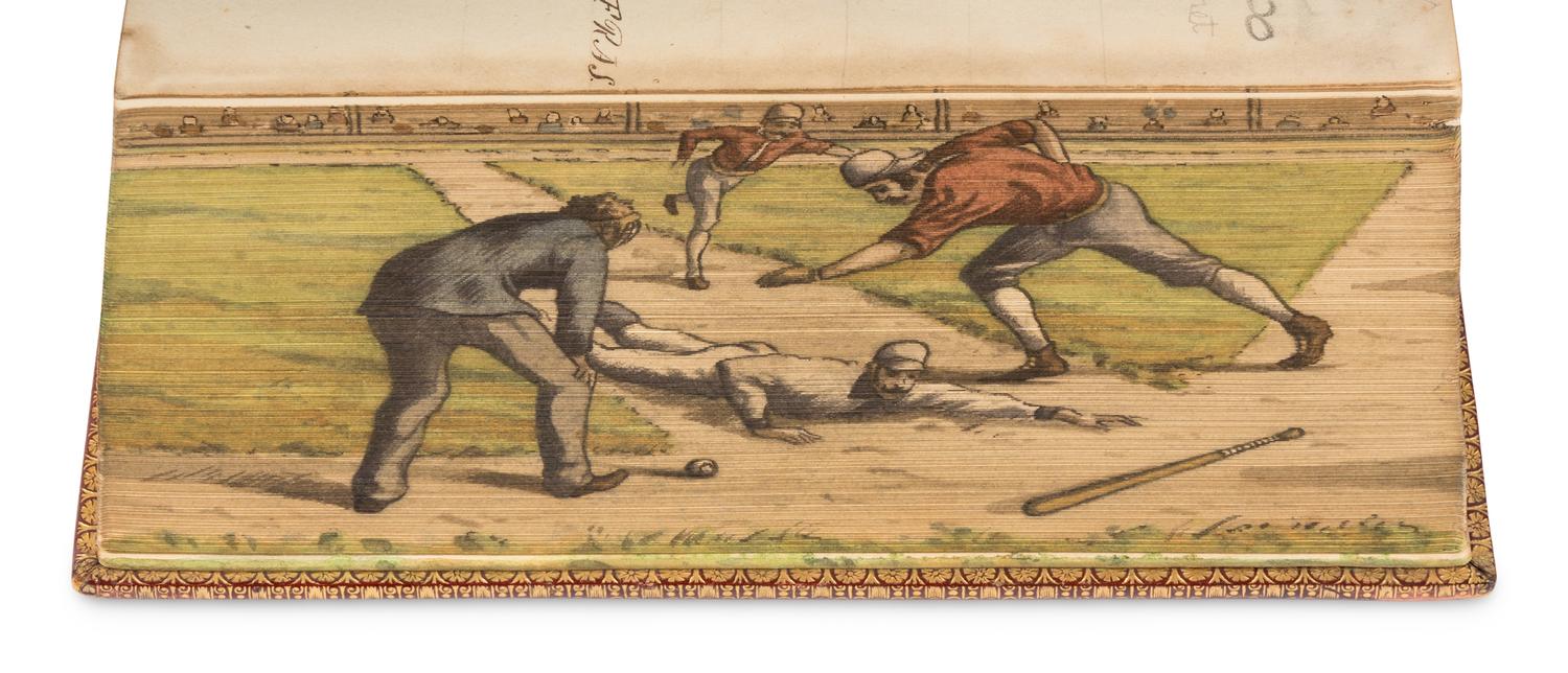 [FORE-EDGE PAINTINGS]. A group of 4 mid-to-late-19th-century works, comprising: