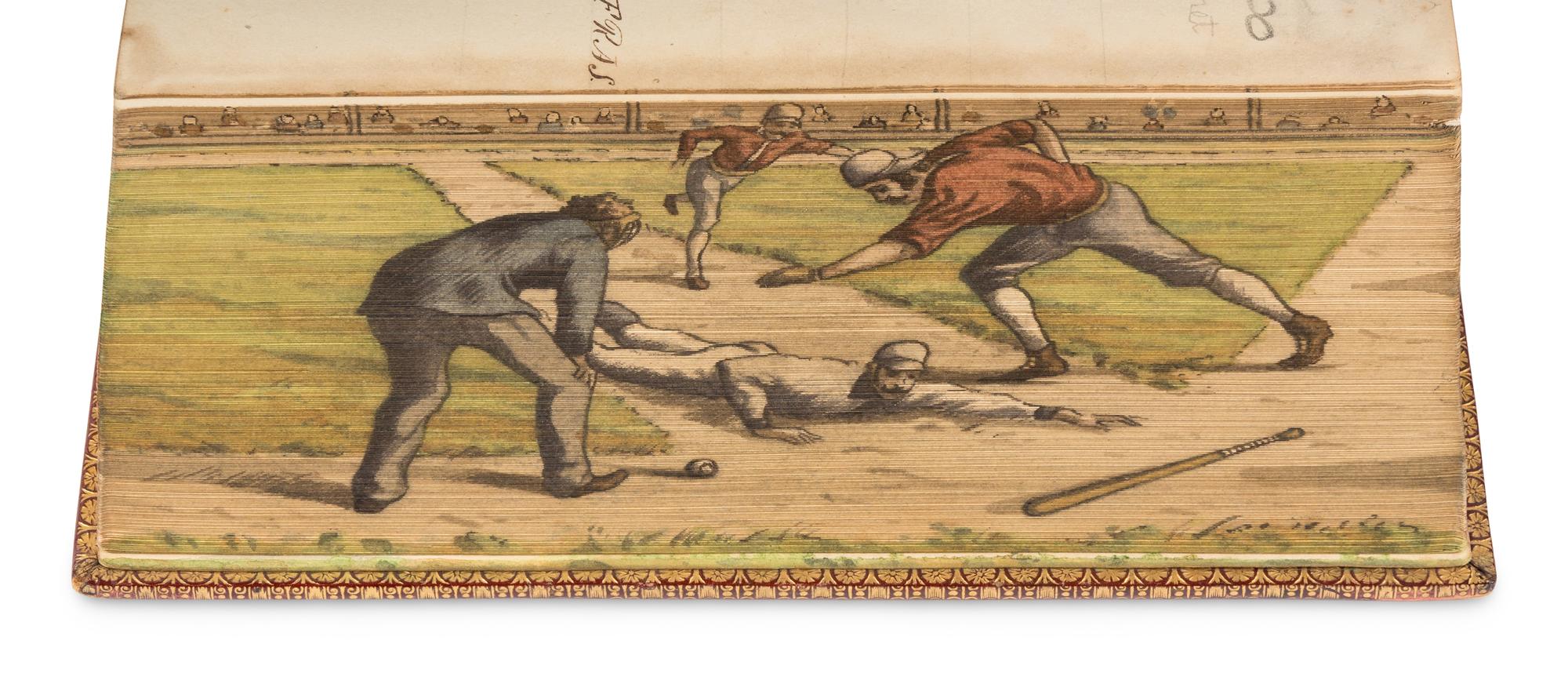 [FORE-EDGE PAINTINGS]. A group of 4 mid-to-late-19th-century works, comprising: