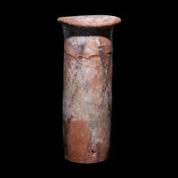 An Egyptian Painted Terracotta Cylinder Jar