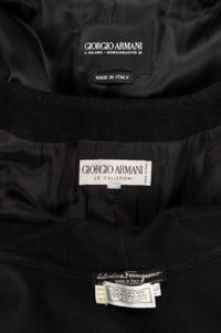 Five Designer Coats: Four Giorgio Armani, One Salvatore Ferragamo