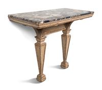 An Italian Gray-Painted Console Table