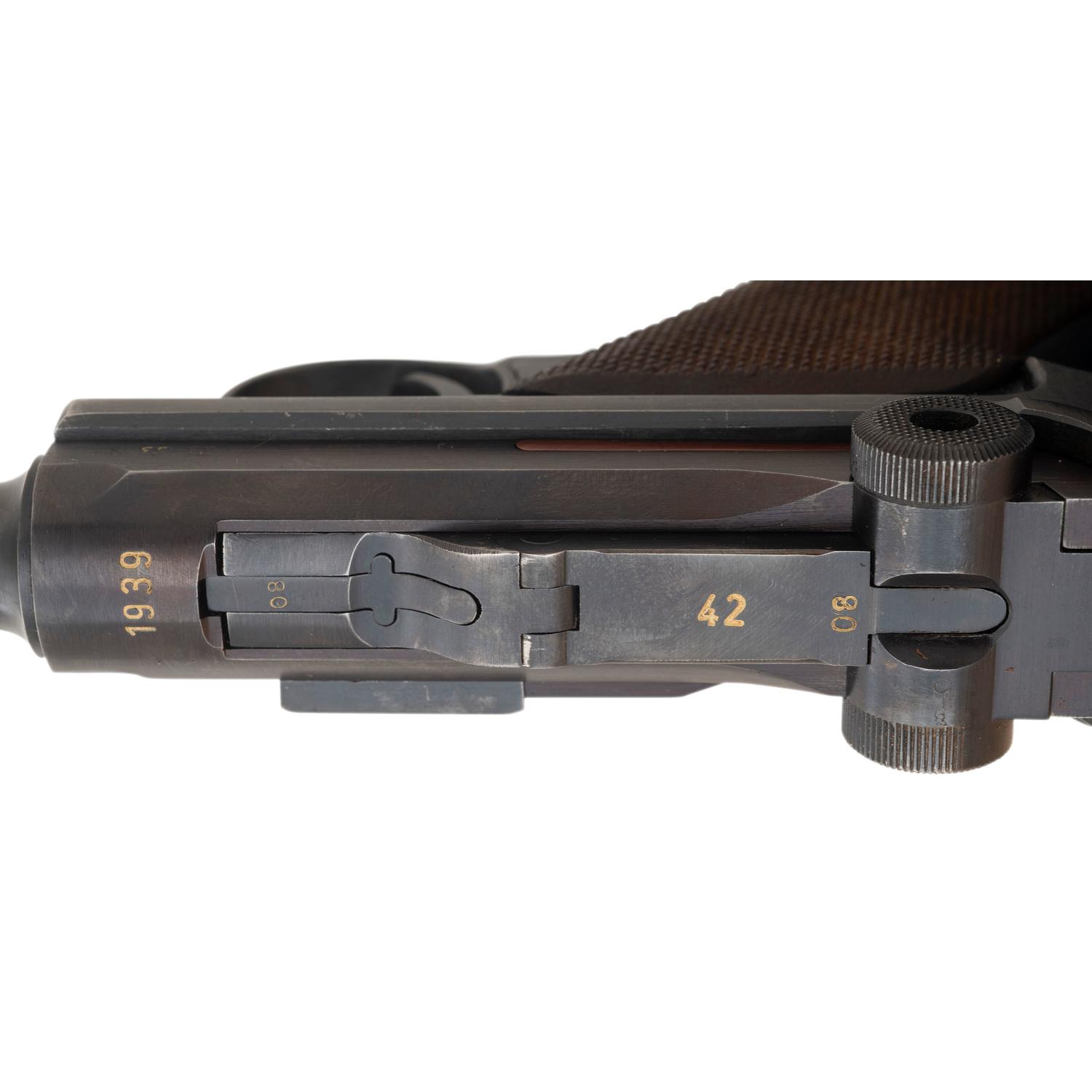 **Mauser 42-Code P.08 Luger with Holster and Matching Magazine