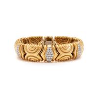 YELLOW GOLD AND DIAMOND BRACELET
