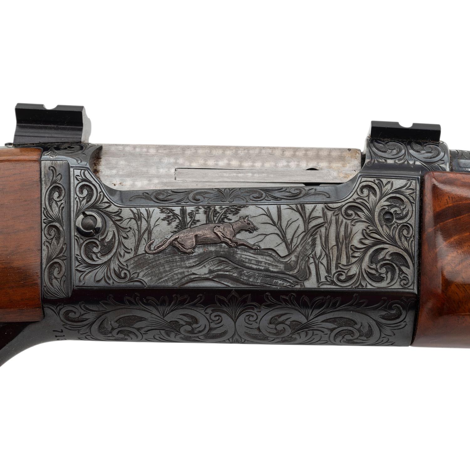 ** Custom Engraved Savage Model 99 with Olympic Peep Sight