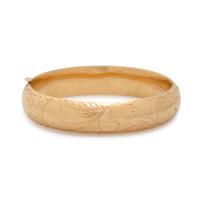 VINTAGE, YELLOW GOLD BANGLE BRACELET
