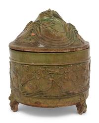 A Chinese Green Glazed Pottery Hill Jar