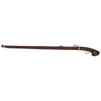 Japanese Tanegashima Matchlock with Powderflasks and Portfolio with Provenance Related to US Army 2nd Lt. Ralph M. Setser