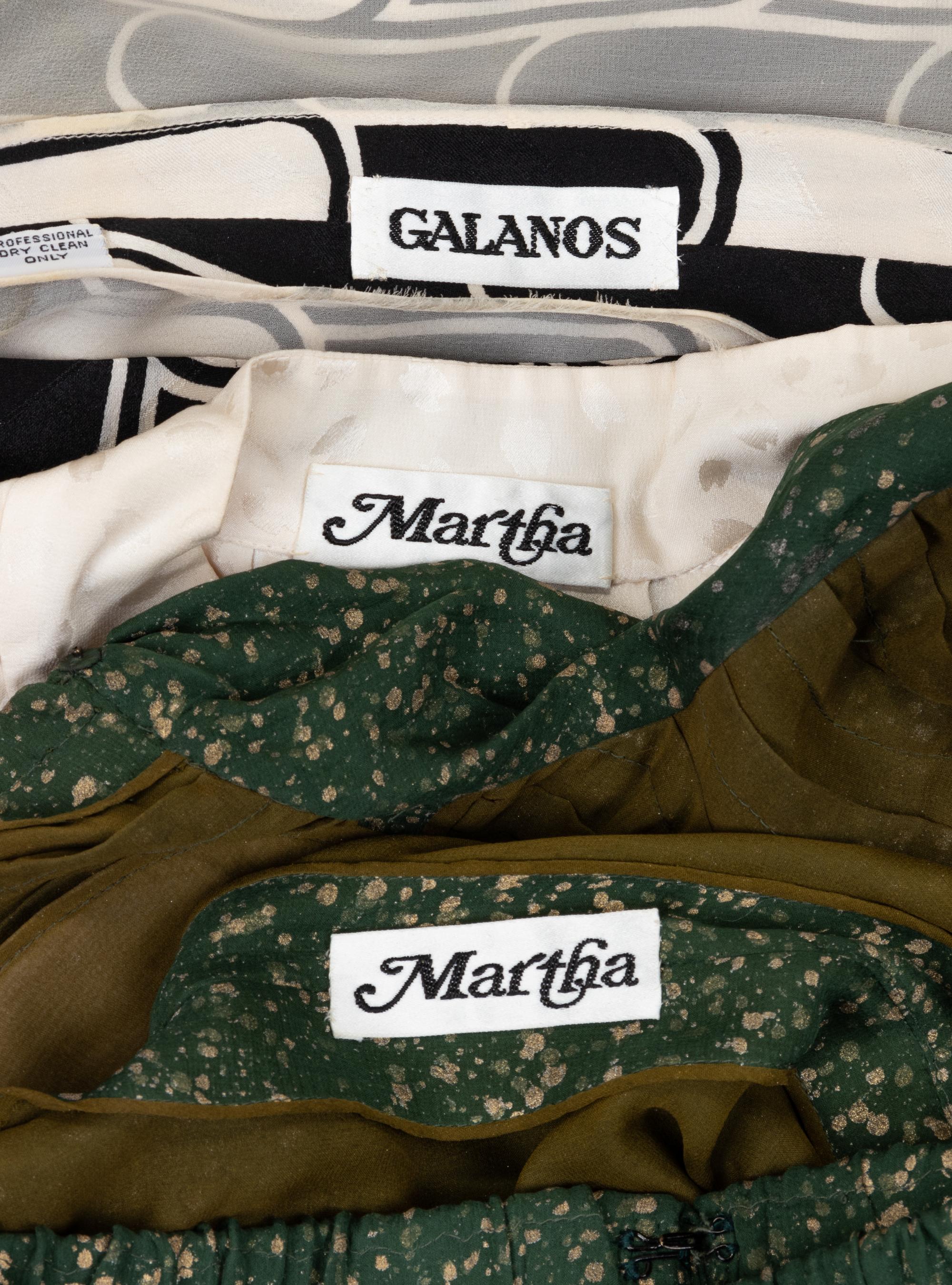 Group of Galanos and Martha Separates, 1980s