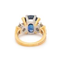 SAPPHIRE AND DIAMOND RING