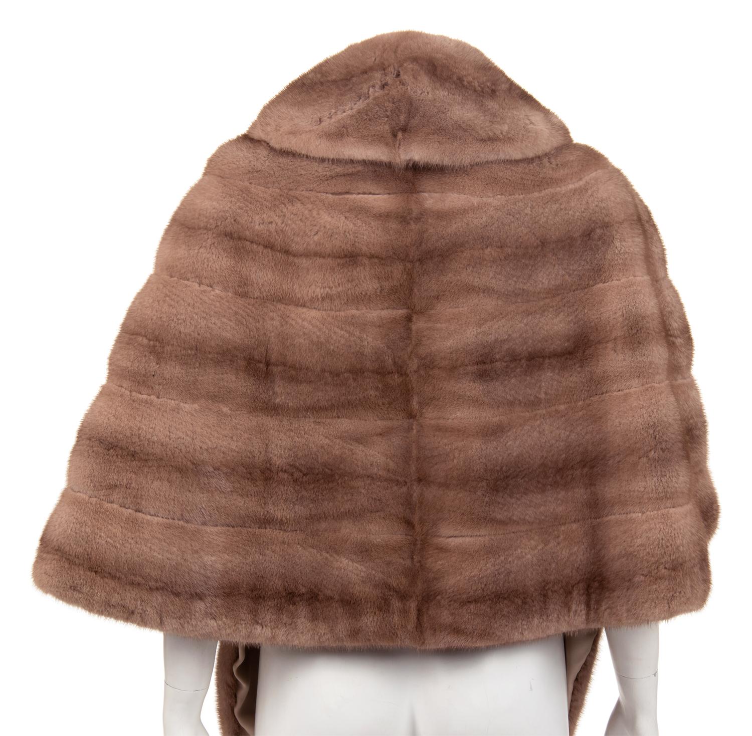 J. Mendel Natural Mink Fur Wrap