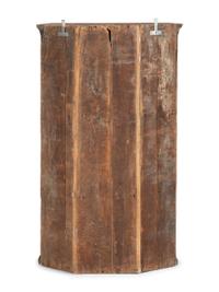 A Country Cherrywood Hanging Corner Cupboard