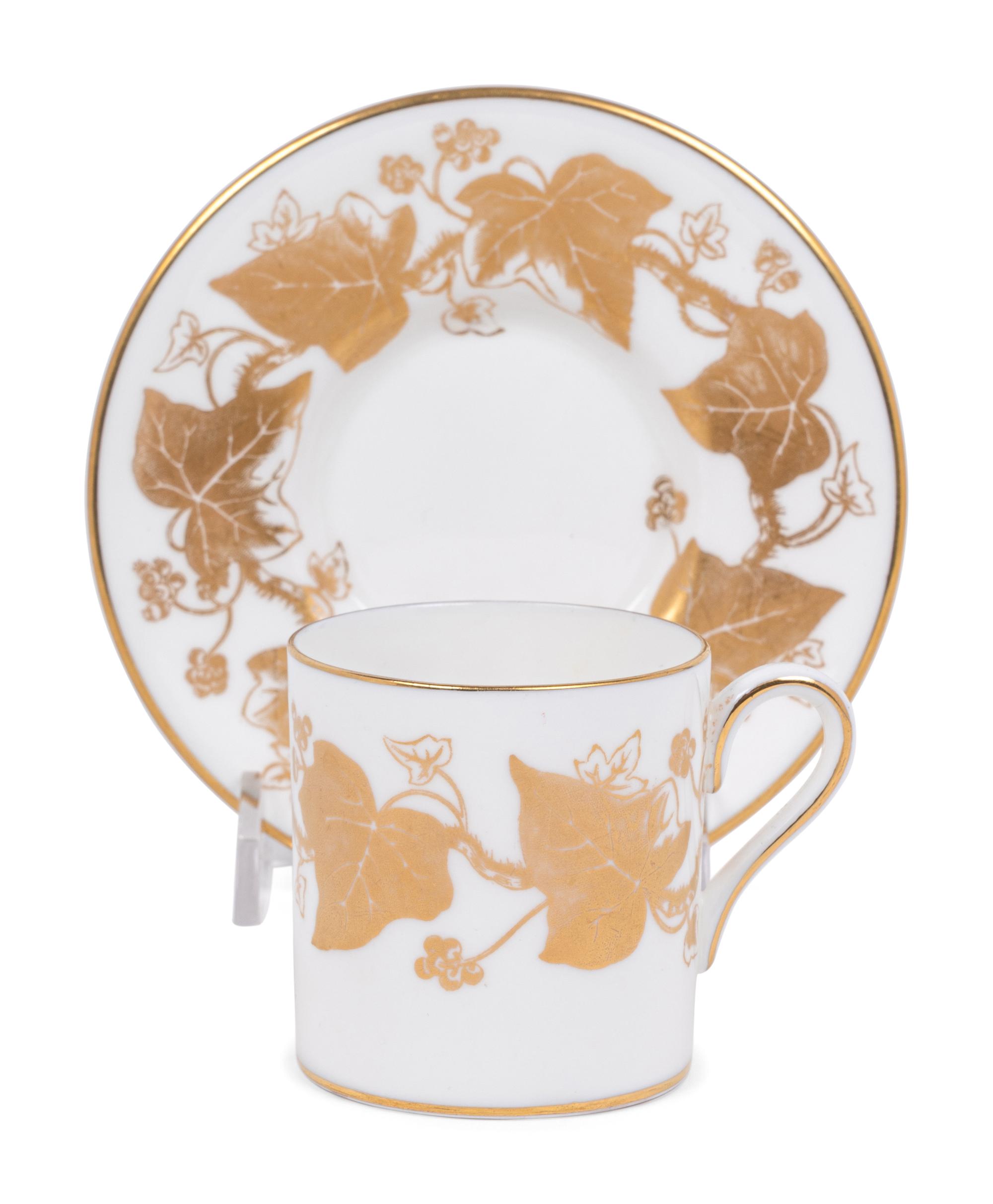 A Collection of Gilt-Decorated English Porcelain Dinnerware