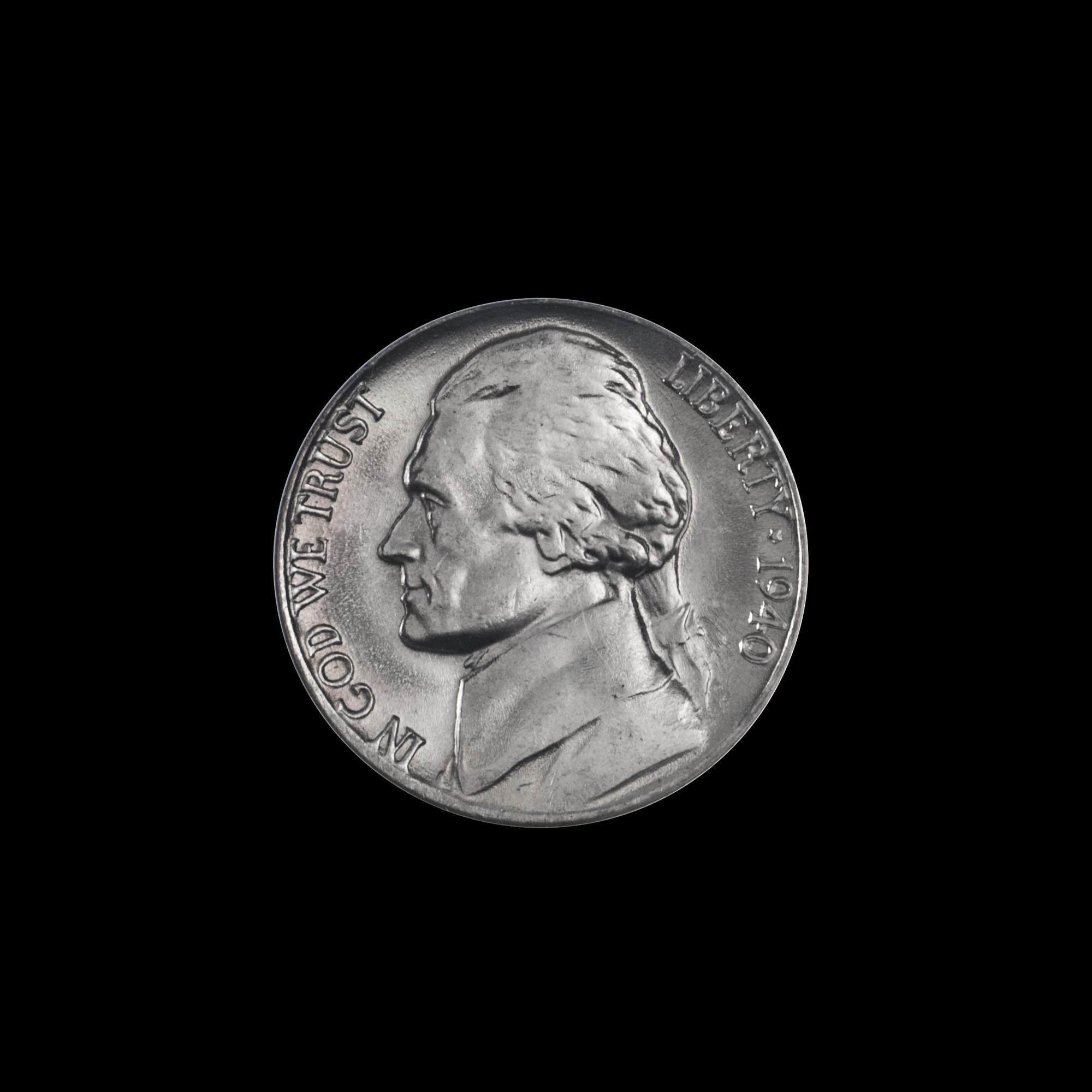 A United States 1940 Jefferson 5c Coin — NGC GRADED MS66 5FS