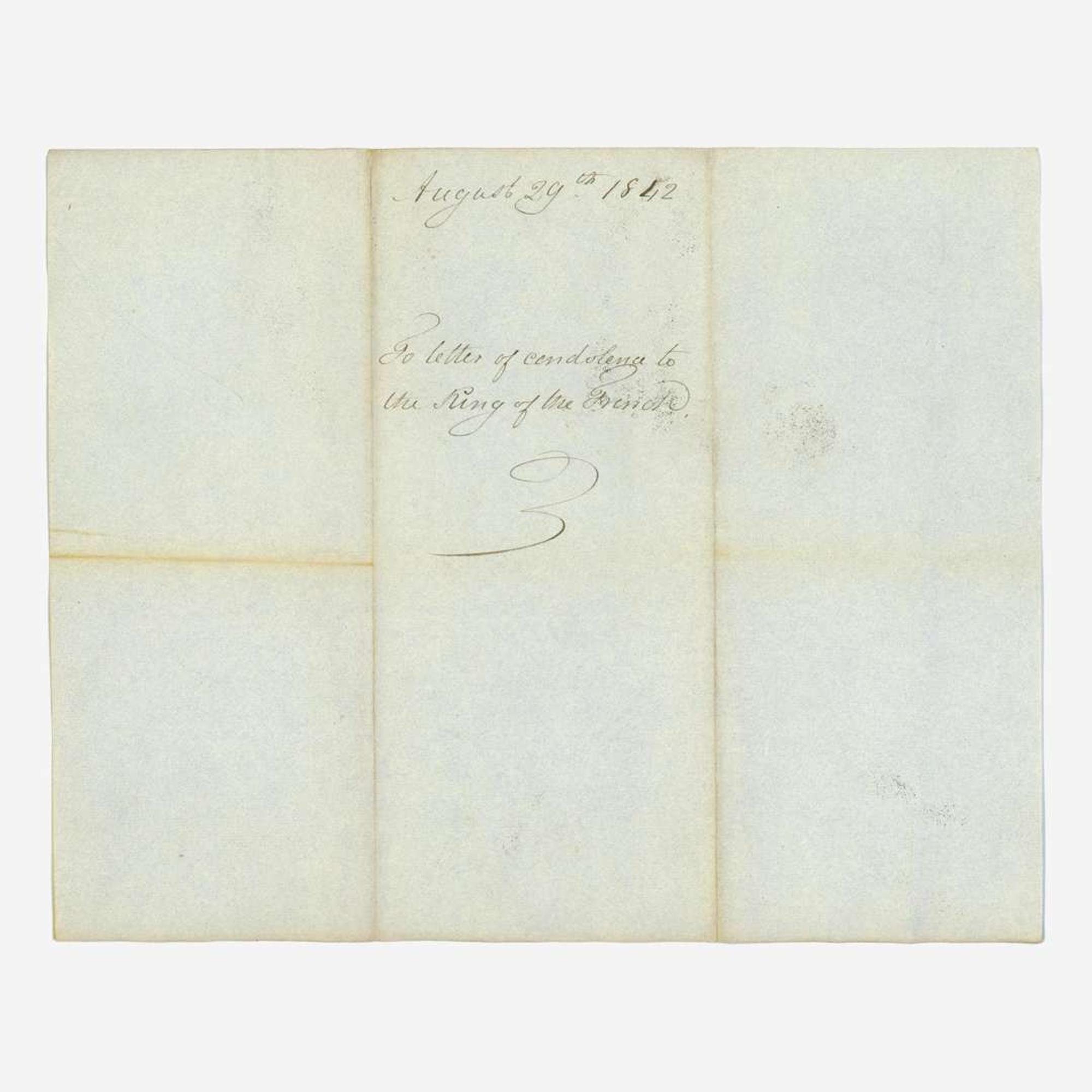 [Presidential] Van Buren, Martin, and Millard Fillmore and Franklin Pierce and James Buchanan Group of 4 Signed Documents
