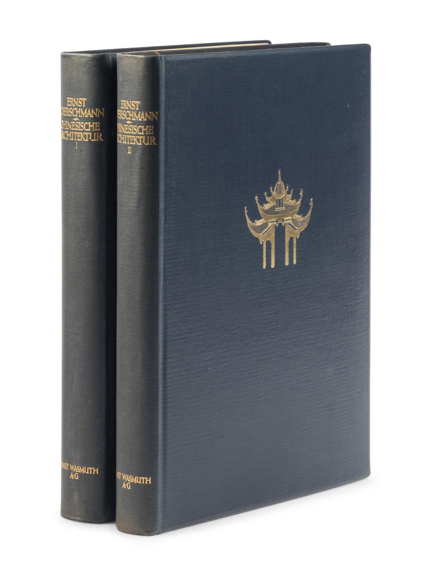 BOERSCHMANN, Ernst (1873-1849). Chinesische Architektur . Berlin: Ernst Wasmuth A-G for; New York: Bei E. Weyhe, 1925.