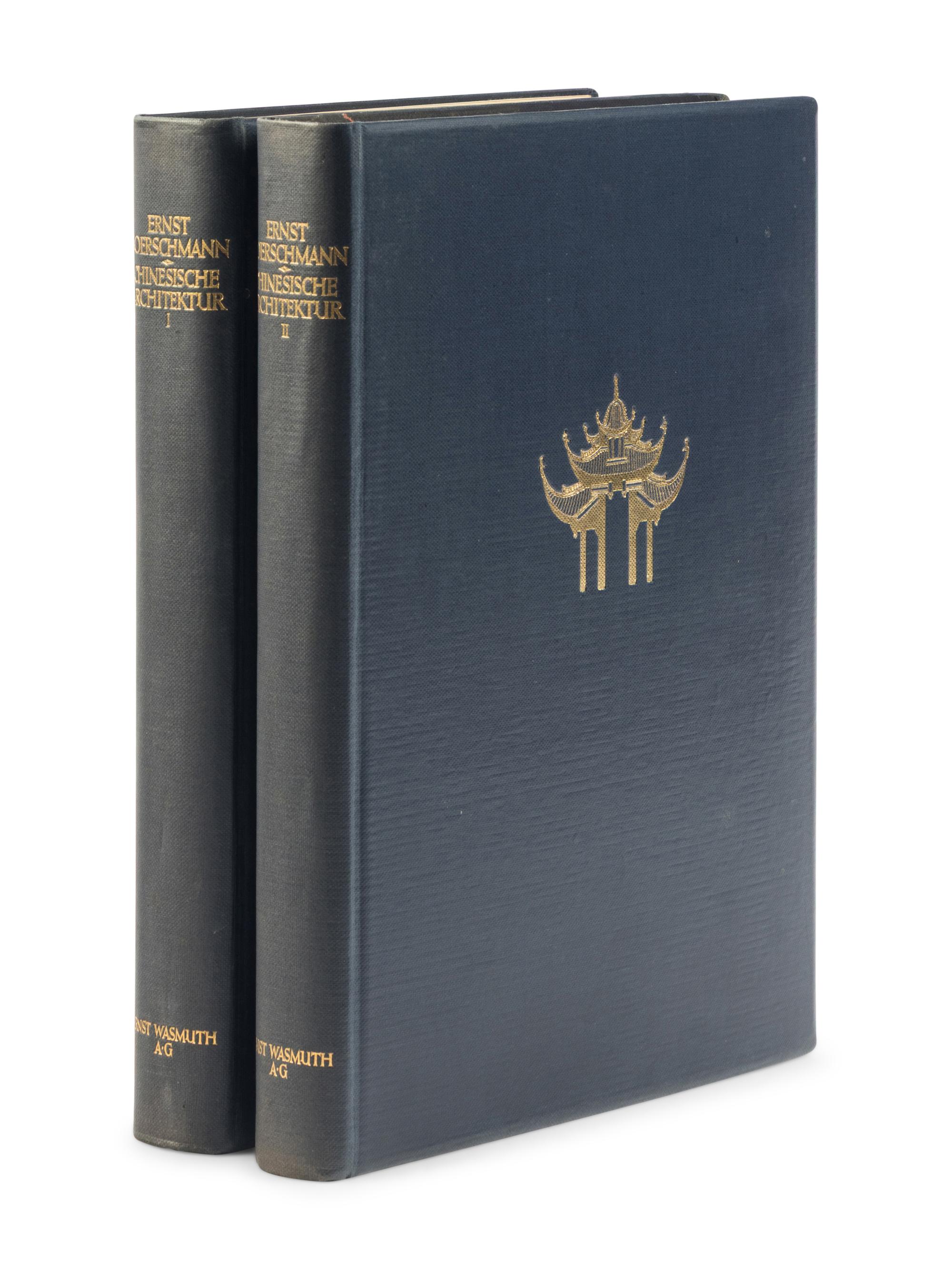 BOERSCHMANN, Ernst (1873-1849). Chinesische Architektur . Berlin: Ernst Wasmuth A-G for; New York: Bei E. Weyhe, 1925.