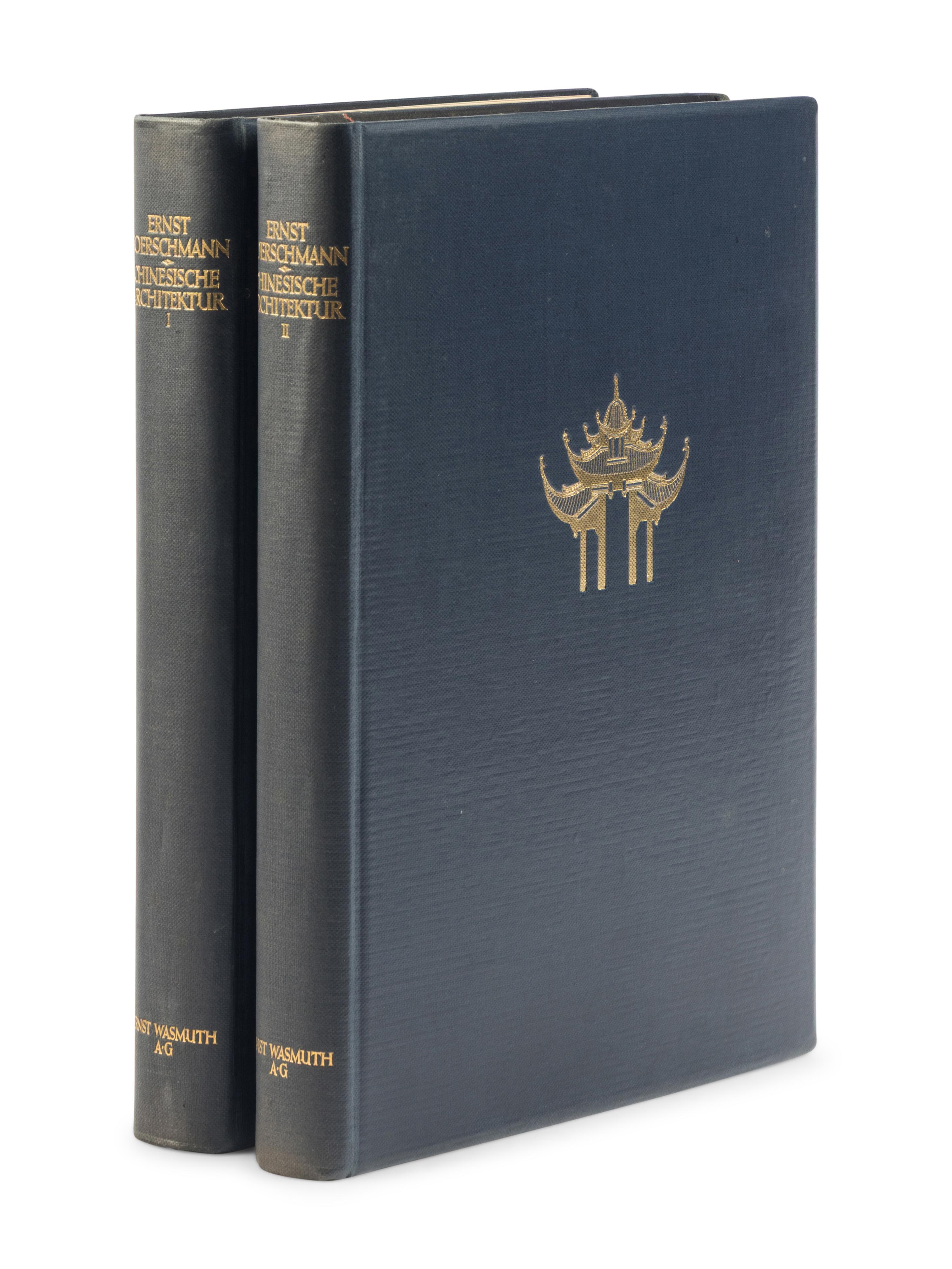BOERSCHMANN, Ernst (1873-1849). Chinesische Architektur . Berlin: Ernst Wasmuth A-G for; New York: Bei E. Weyhe, 1925.