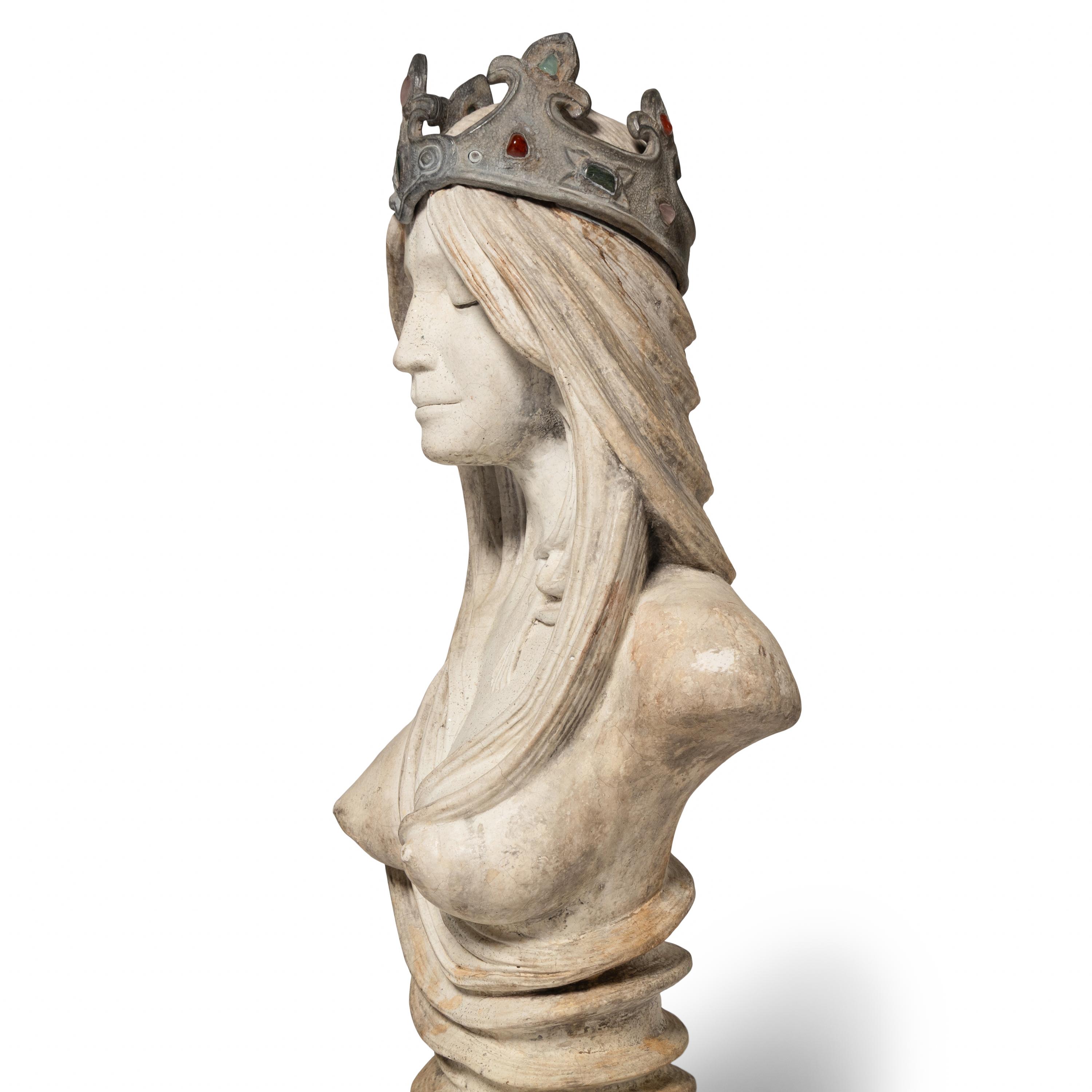 A Composition Bust of Guinevere